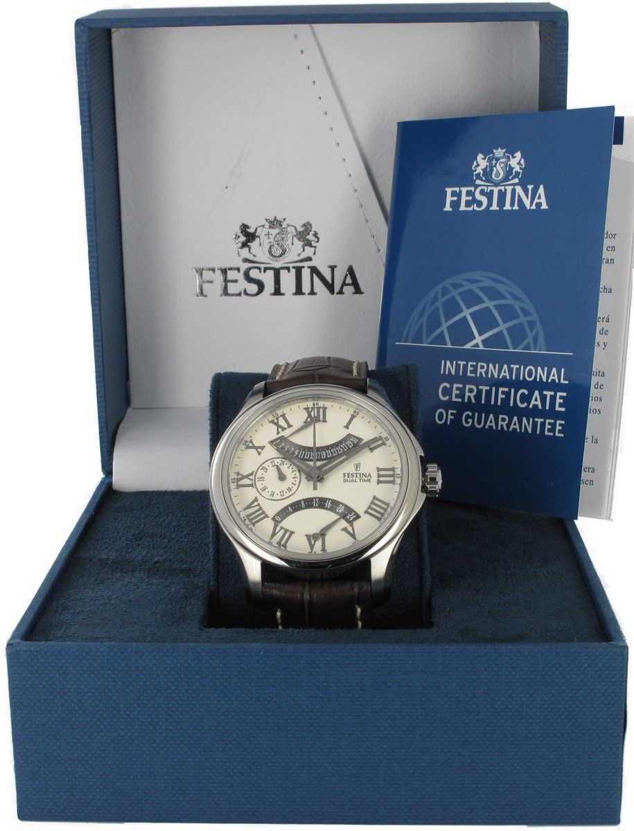 Festina 16275/4 Retro Dual Time Herrenuhr 41 mm