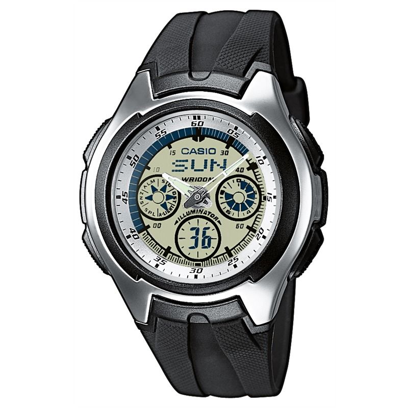 Chrono Alarm Herren Uhr Schwarz AQ 163W 7B1VEF UVP 49,90€