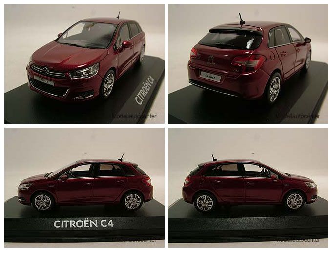 Citroen C4 2010 rot metallic, Modellauto 143 / Norev