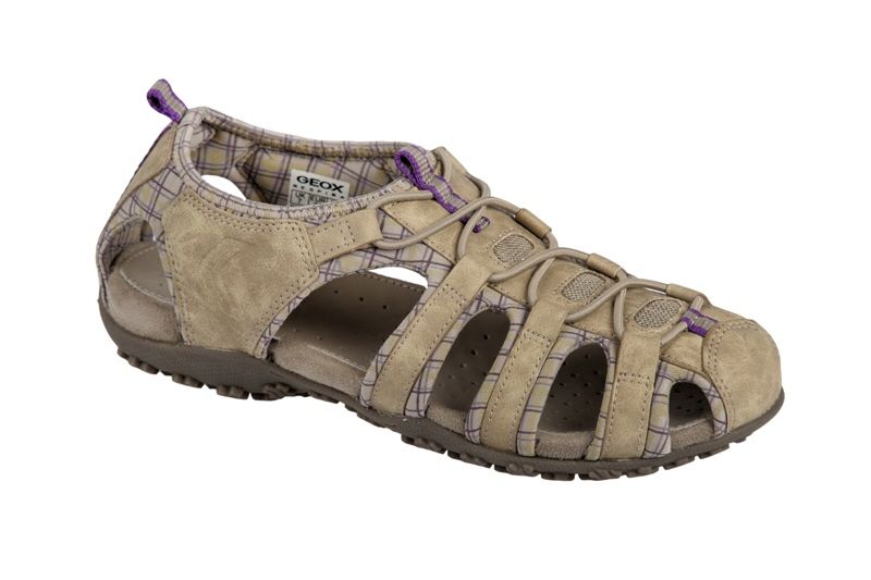 Geox Respira Schuhe Sand Strel beige Sandalette