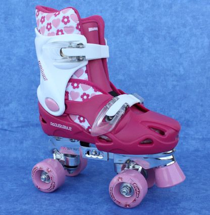 Rollschuh Discoroller 27 28 29 30 31 32 33 34 35 36 Kinder Pink rosa