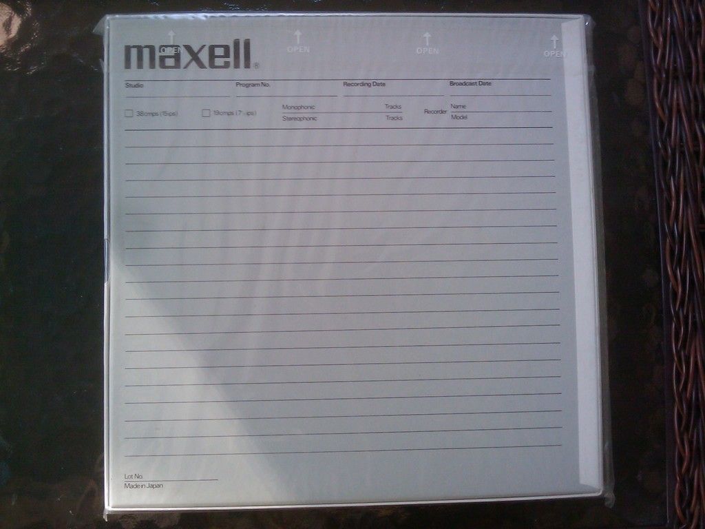 Maxell MR 10 Empty Reel   10.5 267mm   Factory Sealed   NEW