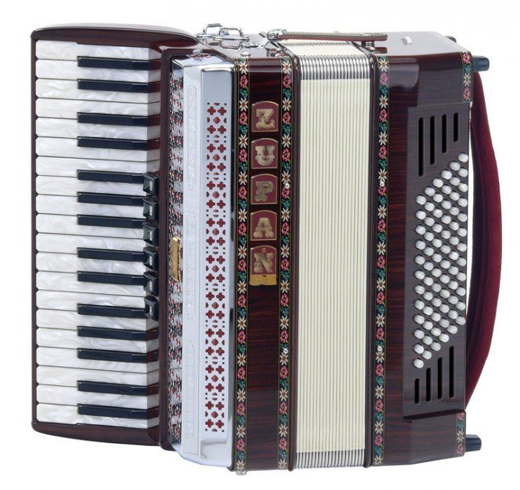 Zupan Alpe III 72/MH Akkordeon Palisander Harmonika