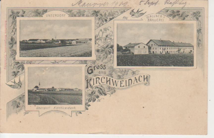 Gruß aus Kirchweidach Wallner´s Brauerei ngl 77.303