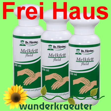 3x200ml Melkfett Fluid Dr. Förster PORTOFREI