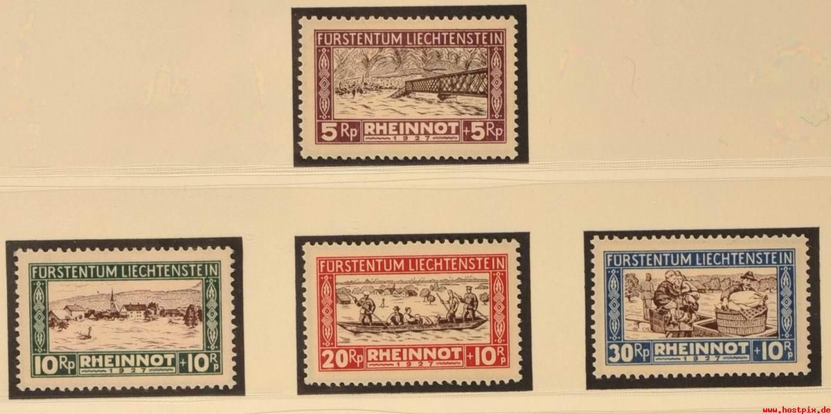 LIECHTENSTEIN MiNr. 78 81 SATZ POSTFRISCH