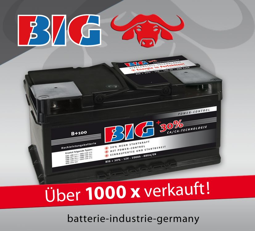 100 Ah 850A/EN +30% Silber Ca/Ca ersetzt 83 88 90 92 95 100 Ah