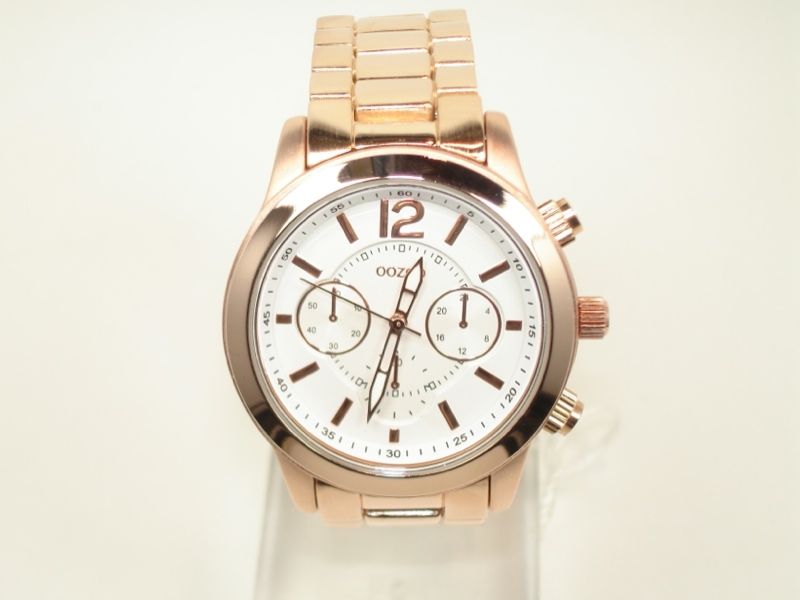 ooZoo UNISEX Uhr C5292 steel rosegold weiß