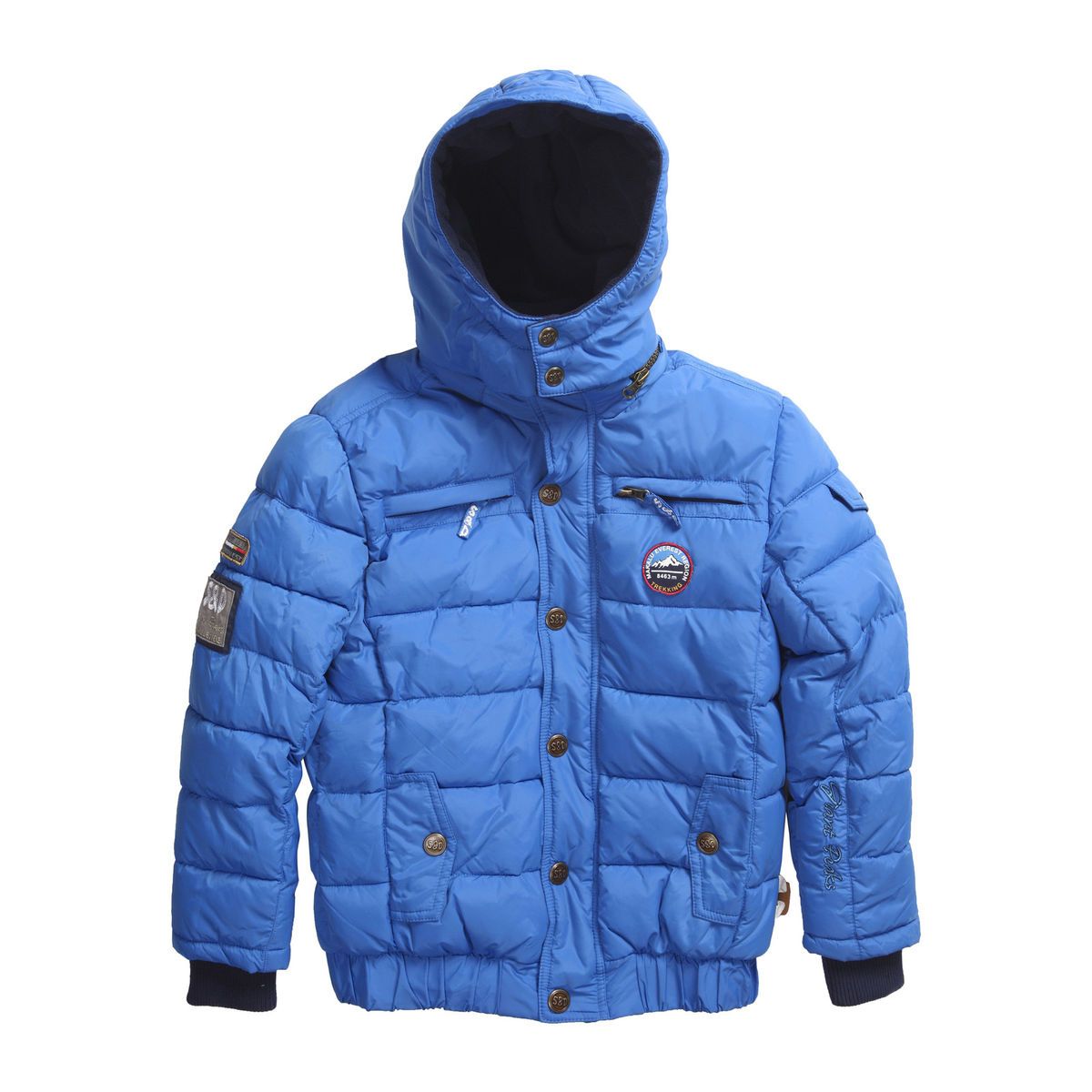 BOYS Jacke Parka Anorak Winterjacke blau S&D by KANZ Gr.104,116,128