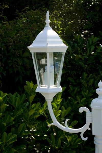 Gartenlaterne Kandelaber Aussenlampe Wegeleuchte weiss