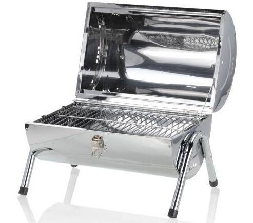 TISCHGRILL KLAPPGRILL EDELSTAHL BBQ CAMPINGGRILL NEU