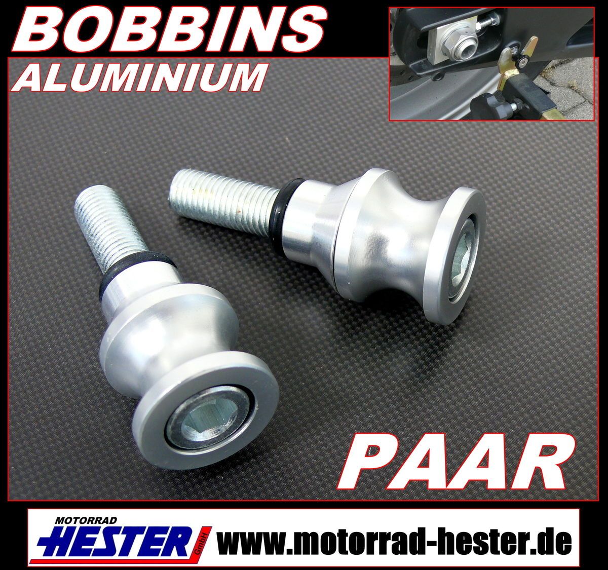 Ständeraufnahme,Bobbins,Montageständer,M10,Silber,Kawasaki ZX6R,ZX7R