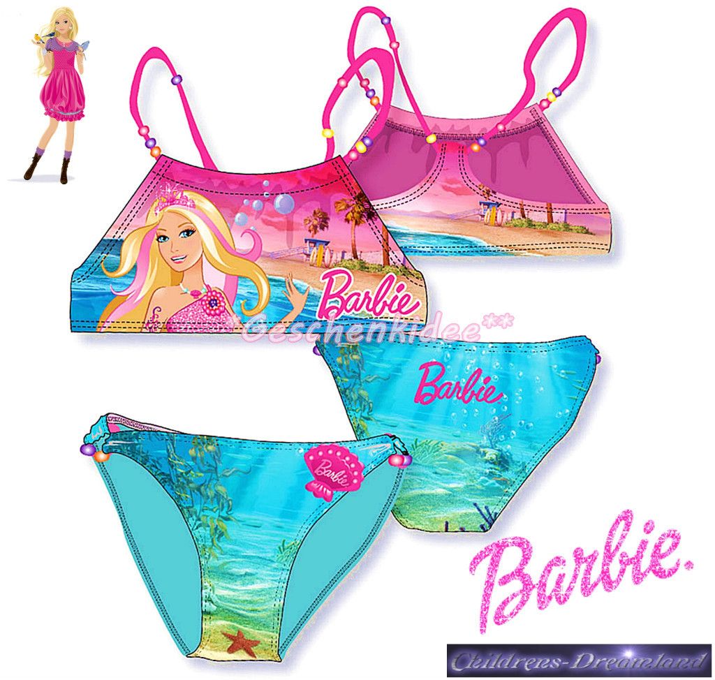 BARBIE Badeanzug BIKINI 98 104 110 116 122 128 Mermaid