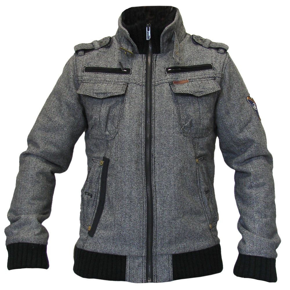 Khujo Lear II Herren Winterjacke 2193JK113 (grey black) 2012 Gr. L UVP