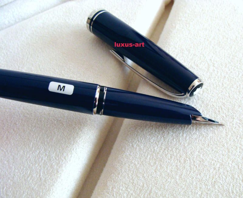 MONTBLANC GENERATION FÜLLER Fountain pen NAVY BLUE PLATINUM NEU RAR