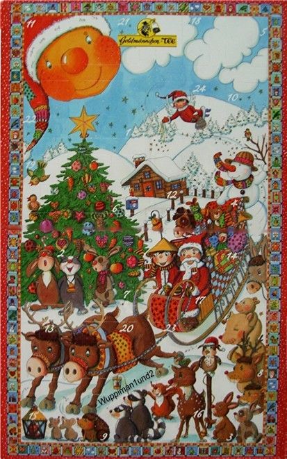 Goldmaennchen Tee Beutel Adventskalender gross 24 x Kraeuter