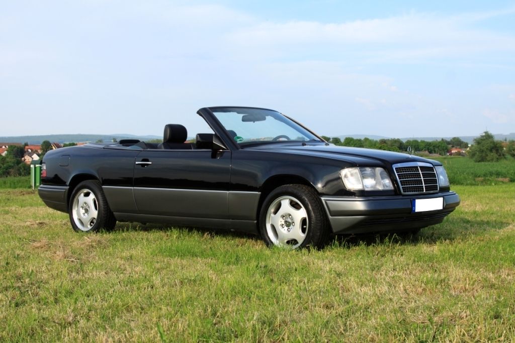 MERCEDES 200E CABRIO Mod.124 KM 166400 BJ. 1994 GARAGENWAGEN TOP