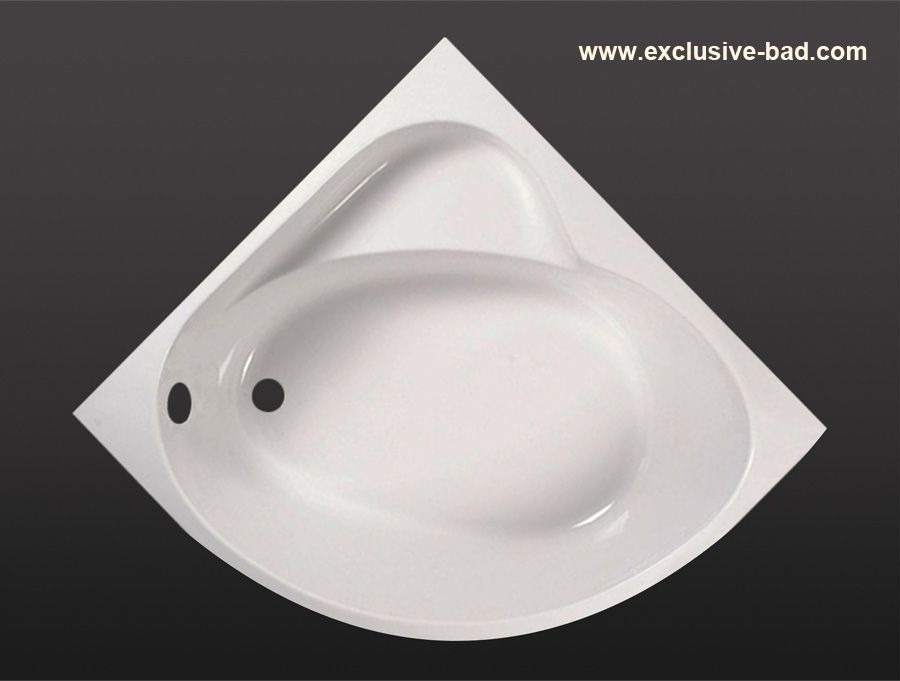 Design Eckbadewanne XENIA, acryl Badewanne 130 x 130cm