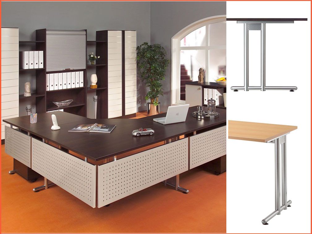 NEU* 100x200cm HAMMERBACHER Profi C Fuß Schreibtisch Büro