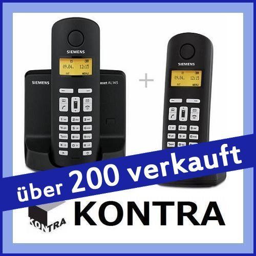 SIEMENS GIGASET AL145 DUO BLACK TELEFON AL 145