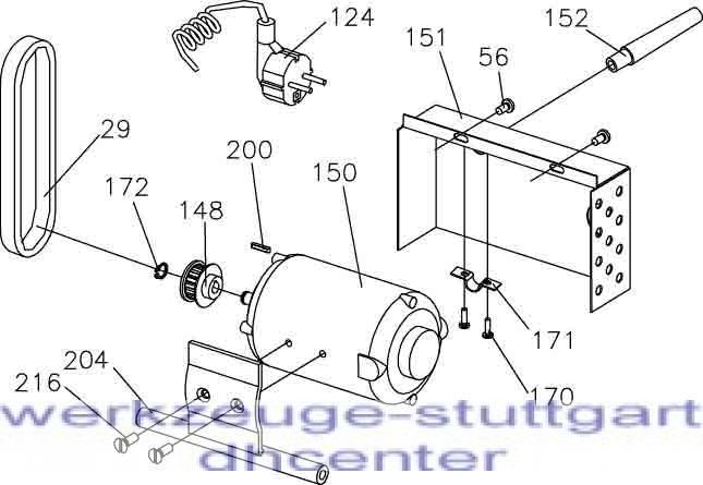 EDM 300/350   Riemenscheibe, klein Teil 148