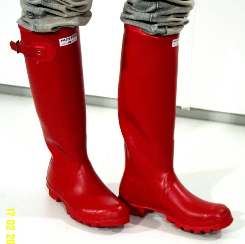 GUMMISTIEFEL HUNTER RUBBER BOOTS WELLIES 39/40 LILA