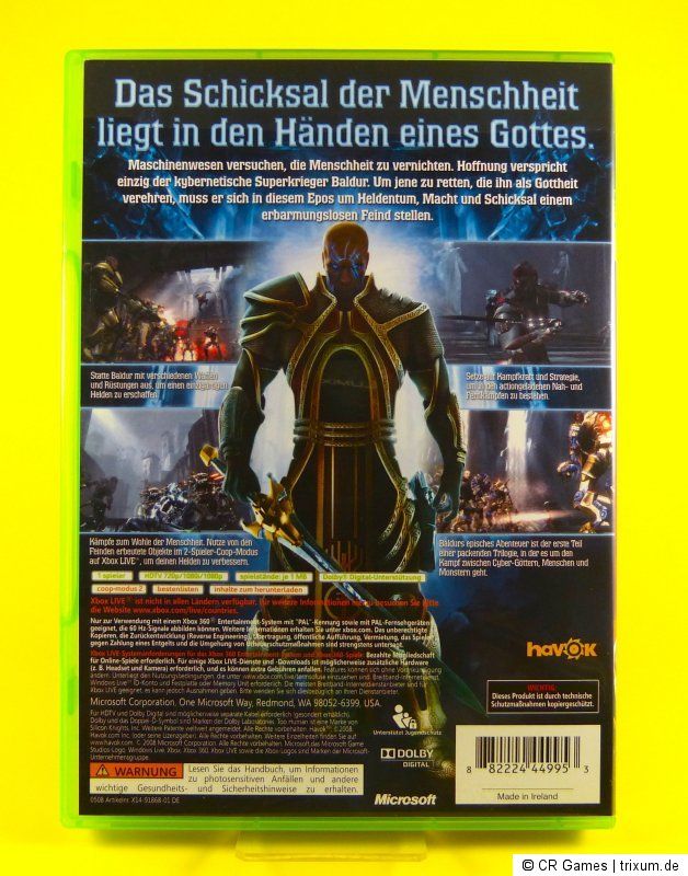 Too Human   wie neu   dt. Version   Xbox 360 Spiel