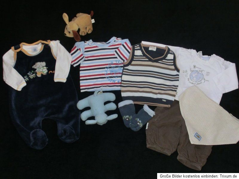 72Tlg.Junge Kleidung Paket@ Baby Erstausstattung Paket Gr.50, 56, 62