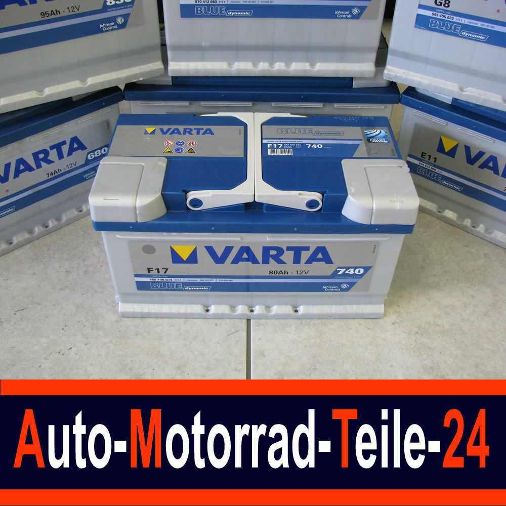 VARTA AUTOBATTERIE BLUE 580406074 12V 80Ah 740A L315mm B175mm H175mm