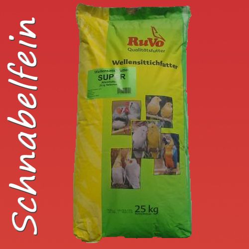 Wellensittichfutter SUPER 25kg Sack RUVO Vogelfutter Futter