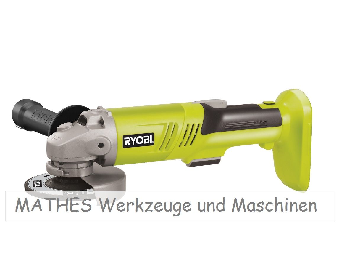 Ryobi ONE+ Winkelschleifer Schleifer CAG 180 ohne Akku Set 18V