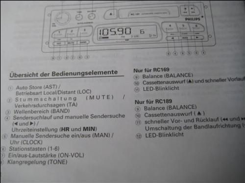 Philips RC169 RC 169 AutoCassetten Stereo Radio Bastler