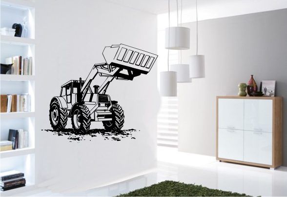 Wandtattoo Wandsticker 181 Traktor Bulldog Raupe