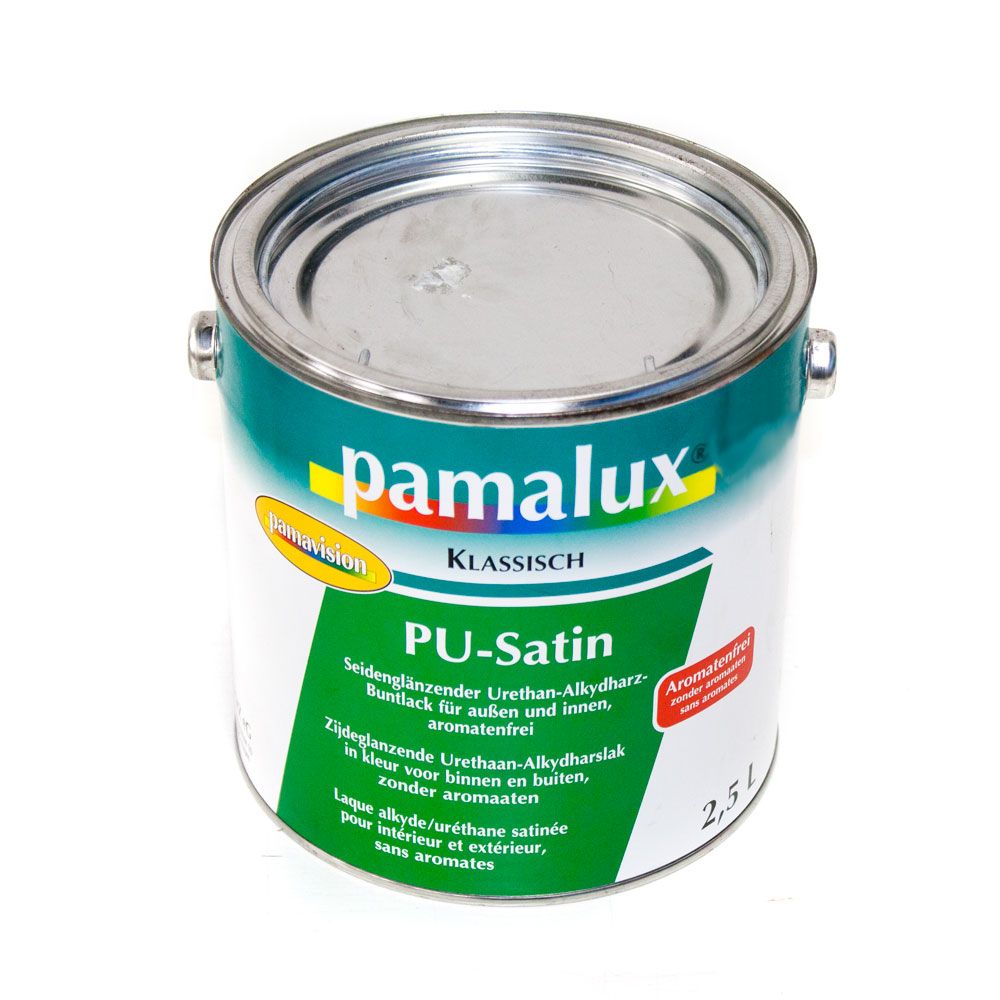 Pamalux PU Satin Base weiss fuer 2 5 L Urethan Alkydharzlack Lack