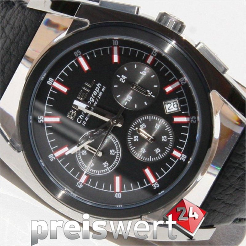 Uhr Atmosphere Chrono Leder schwarz TW0967 NEU UVP 222 €