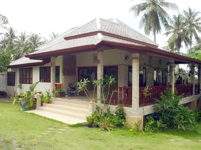 kürzlich fertiggestellte Villa im mod. Bali Thai Stil mit Meerblick