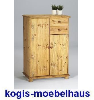 Kommode Schrank Highboard MAX 222 Kiefer massiv NEU