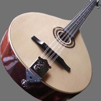 Irish Bouzouki, natur gehalten, Massivholz Mit Pickup u. EQ System