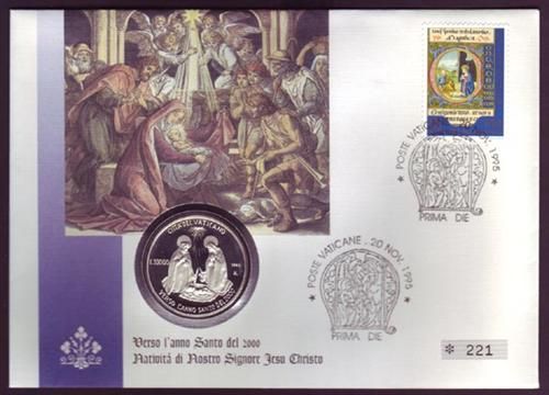 Silbermünze Vatikan Johannes Paul II. 10.000 Lire 1995 (221)
