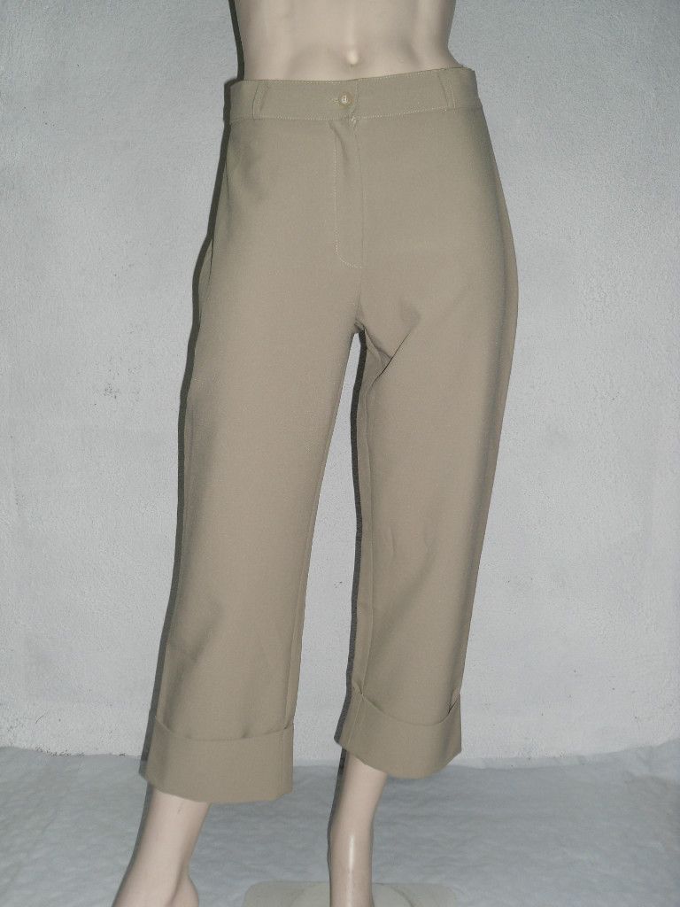 242# Damen Hose 7/8 Hose kurz 100% Polyester Gr. 40 /