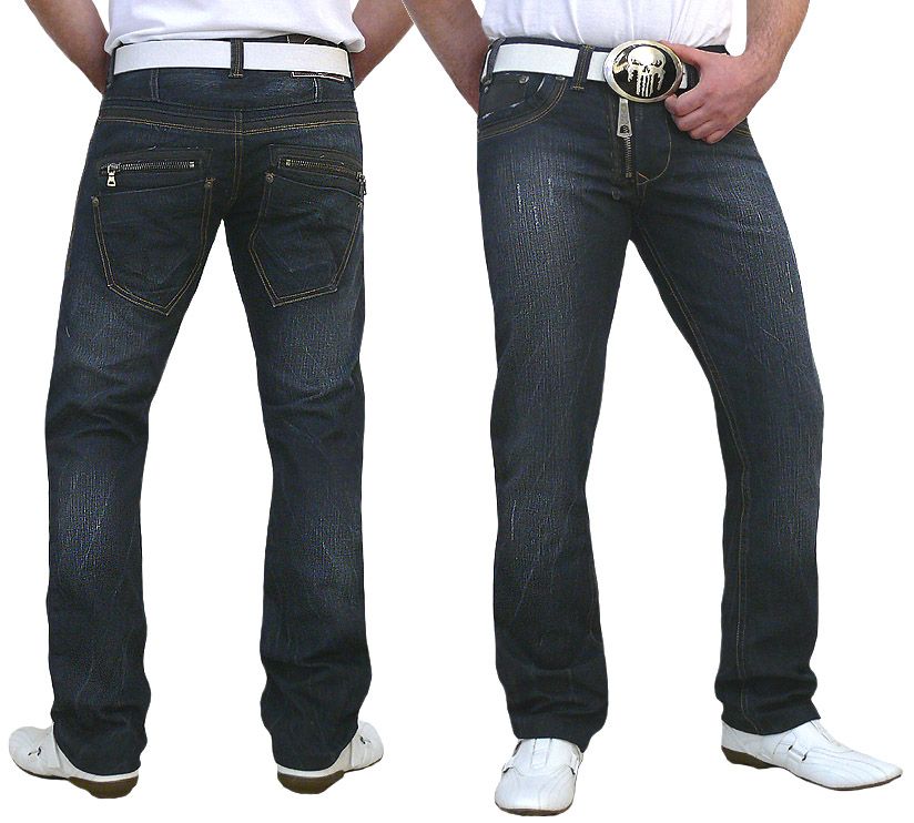 TREND Herren used Denim JEANS Hose TOP Waschung NEU