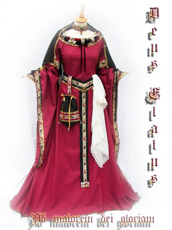 RHEINGOLD Mittelalterkleid Bliaut DEUS ELATUS Maßan.