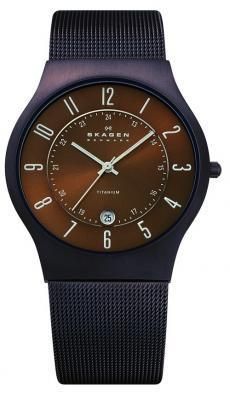 Skagen Uhr Herren Armbanduhr Herrenuhr Slimline Titanium 233XLTMD