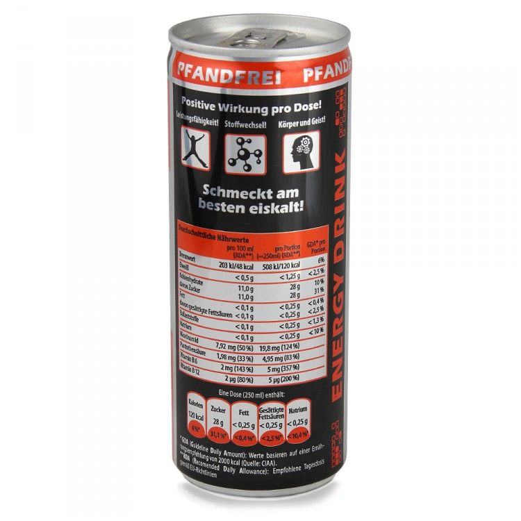 30 EUR/l) Action Energy Drink 24x250 ml