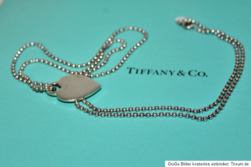 TIFFANY & Co. Please Return to Tiffany™ New York 925Silber Lang Herz