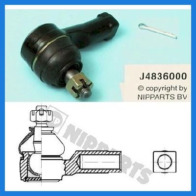 Spurstangenkopf NIPPARTS J4836000 DAIHATSU SPARCAR Bus (S7_) 1.0