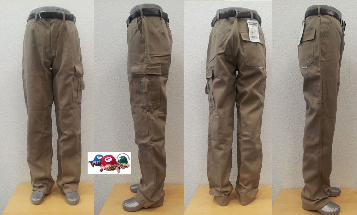 Bundhose KEMPEL Größe 48 Farbe beige khaki Hose Arbeitshose