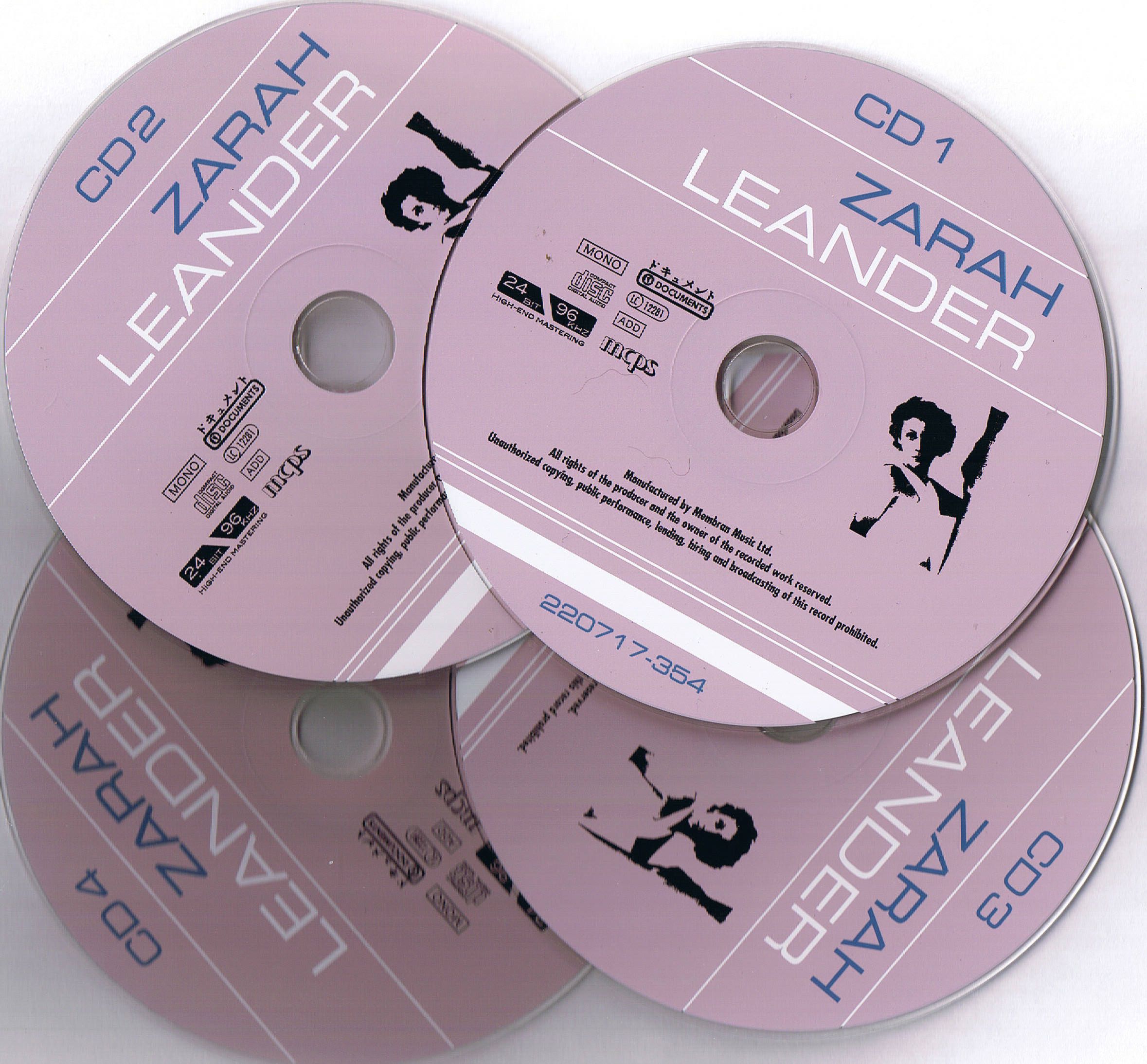 ZARAH LEANDER Nur nicht aus Liebe weinen 4CD Buchbox