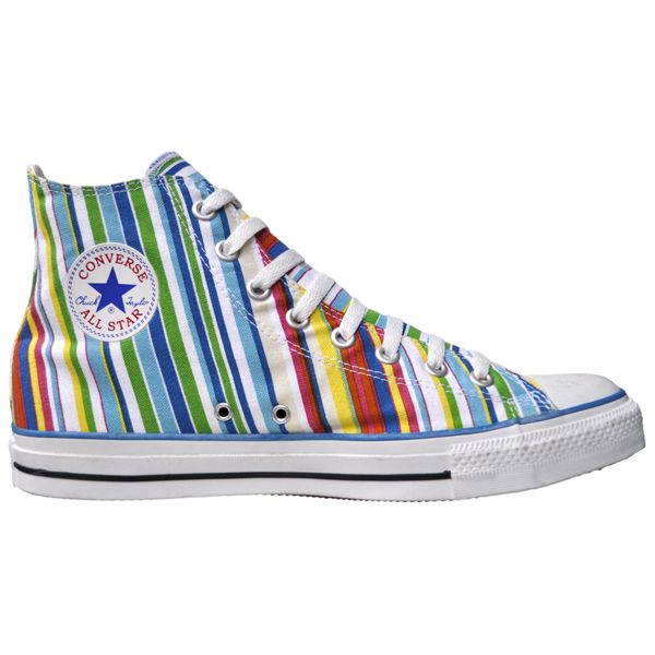 CONVERSE SCHUHE ALL STAR CHUCKS UK 11,5 EU 46 GESTREIFT ROT BLAU