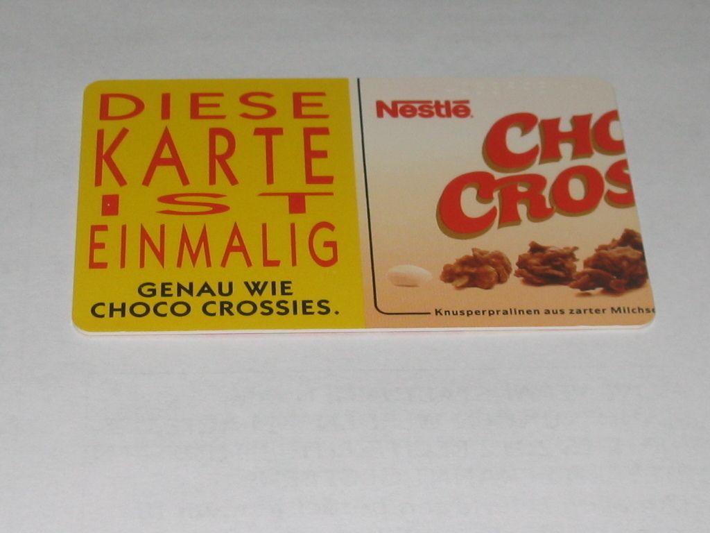 VOLL CHOCO CROSSIES EINMALIG PUZZLETEIL K 278 94 KNUSPERPRALINE